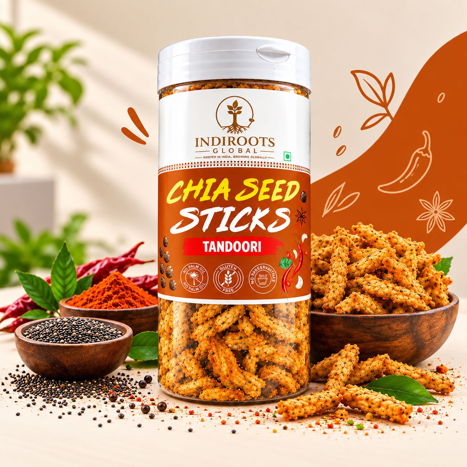 Chia Seed Sticks Tandoori