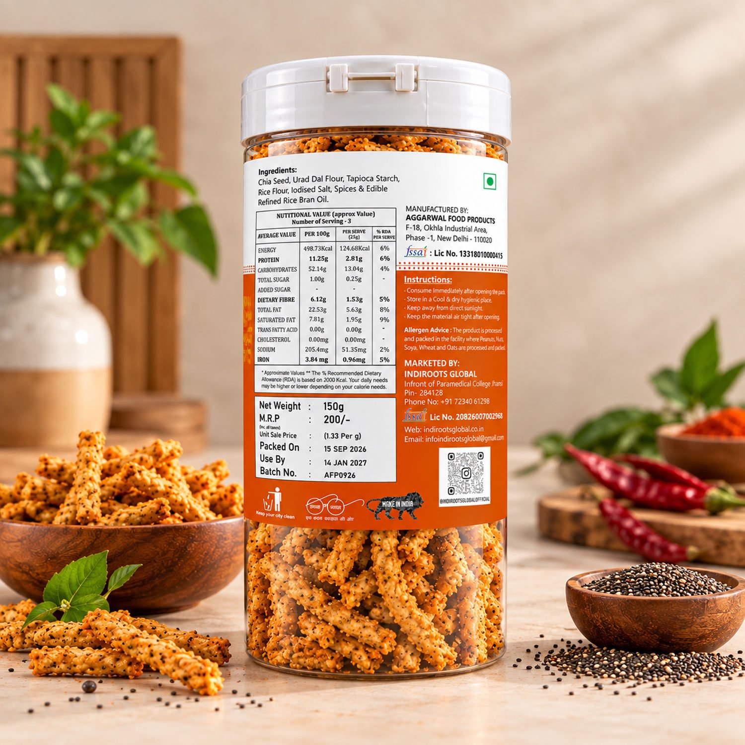 Chia Seed Sticks Tandoori - Image 3