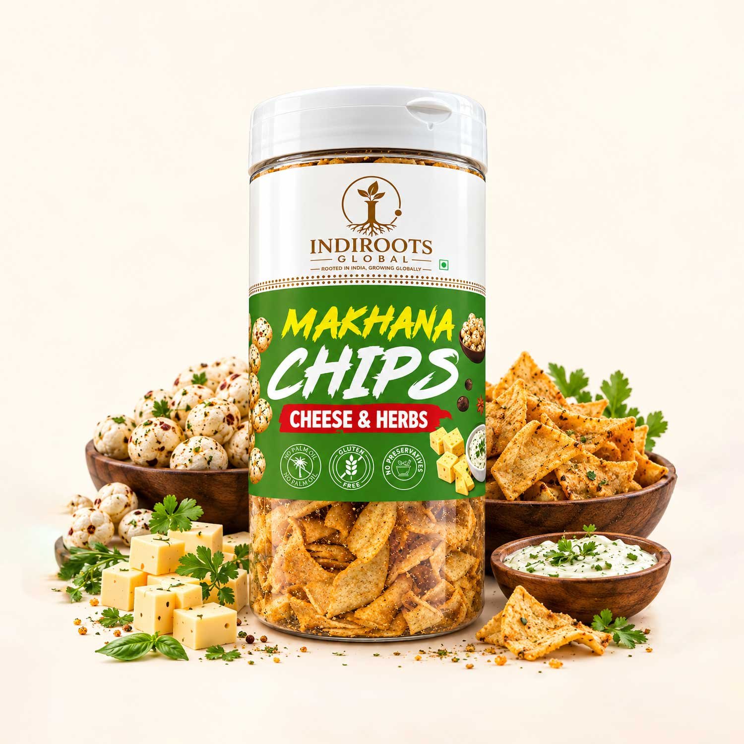 Makhana Chips Cheese & Herbs - Image 2
