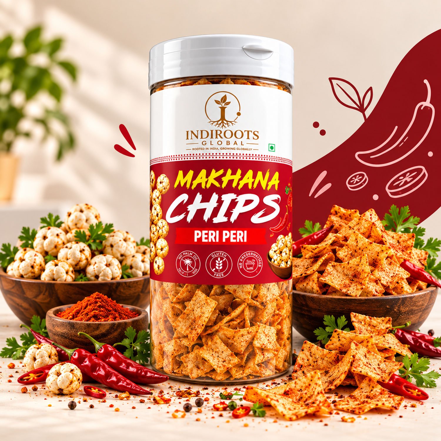 Makhana Chips Peri Peri