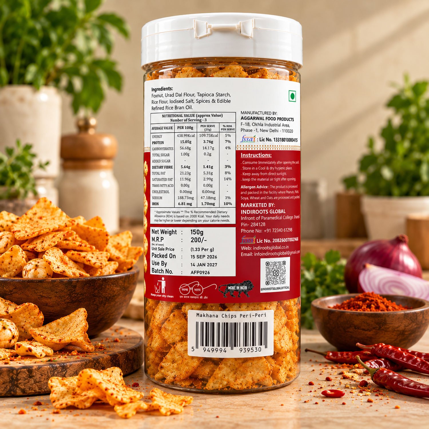 Makhana Chips Peri Peri - Image 3