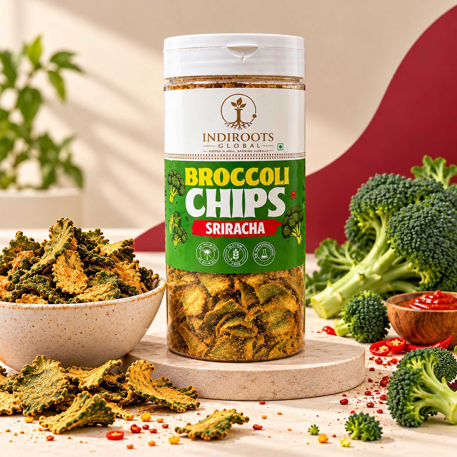 Broccoli Chips Sriracha – Indiroots Global